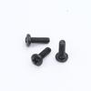 Acero Inoxidable 304 Acero al Carbono Bm Chapado en Negro Cabeza Redonda Empotrada Cruz Tornillo de Máquina de Cabeza Pan Grande Fábrica M2/M3