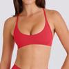 Sujetador Deportivo Halter de Alta Elasticidad, Sujetador de Espalda Hermosa, Shorts Deportivos de Tres Puntos de Cintura Cruzada, Traje Deportivo para Yoga