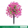 Stock Listo del Fabricante Venta al por Mayor Plantas Verdes Simuladas Flor de Campanilla Inserción en el Suelo Boda Patio Jardín Decoración del Hogar Navidad Flores Artificiales