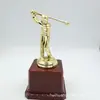 Trofeo pequeño de plástico dorado electrochapado para golf 2020 premio recompensa logo personalizable