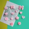 Accesorios de Resina para Manualidades de Dibujos Animados, Lazo, Corazón, Pasador de Pegamento de Crema, Funda de Teléfono, Hebilla de Zapato, Llavero, Colgante