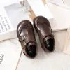 Zapatos para Niños 2026 Zapatos de Piel para Niñas Nuevos Zapatos Negros Mocasines para Bebé Zapatos para Niños Estilo Británico Suela Suave Zapatos Birkenstock para Niños