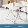 Mesa pequeña, mesa plegable, mesa de comedor, hogar, apartamento, casa de alquiler simple, puesto portátil al aire libre, mesa de comedor cuadrada