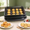 Molde Rectangular Antiadherente para Hornear Pasteles, Molde de Acero al Carbono, Disponible en Tamaños Grande, Mediano y Pequeño, Molde para Hornear con Recubrimiento Antiadherente para Asar Pollo