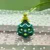 Chaveiro de presente de Natal direto da fábrica, pingente de boneca de PVC, pingente de desenho animado, acessórios de chaveiro de Natal feitos à mão