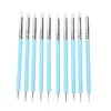 Set de Plumas de Silicona para Uñas de Doble Punta, Set de 5 Piezas, Herramientas para Punteado, Dibujo de Líneas, Tallado y Pintura