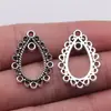 18x25mm 1,3g Prata Antiga Material DIY Artesanal Fabricante Atacado Conectores para Brincos