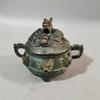 Coleção Antiga Bronze Banhado a Ouro Fornalha de Kowloon Fornalha de Aromaterapia Ornamento Fornalha de Incenso de Bronze Fornalha de Alquimia Taoísta de Bronze Ornamento de Artesanato