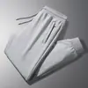 Pantalones Deportivos de Algodón Puro Talla Grande M-8XL para Hombre Otoño Invierno Engrosados con Felpa Ajuste Holgado Pierna Recta con Puño Casual Largos para Hombre