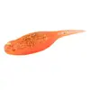 Cebo Suave de TPR Flotante Cola de T Dos Colores 8 cm Señuelo Zzman Gusano Suave Paquete de 3 Silenciador Bebé Cebo Suave de TPE