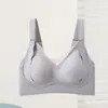 Nuevo Sujetador Firme de Soporte Tridimensional Sin Costuras Exquisito Encaje Escote en V Adornado Elevación Gradual Correas Ajustables Para Mujer