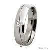 Anillo de moda de acero de titanio para hombre y mujer al por mayor personalidad simple con incrustaciones de anillo de diamante único estilo coreano anillo al por mayor R-059