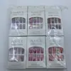 Adesivos de unha de strass de comprimento médio transfronteiriços, peças de unha postiças, gel de gelatina, unhas de uso, acessórios de diamante removíveis, atacado
