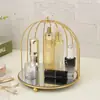 Tocador de Escritorio Jaula de Pájaro Perfume Cosméticos Producto para el Cuidado de la Piel Estante de Almacenamiento Estante de Exhibición Decorativo Baño Dormitorio