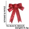 Lazo Navideño de 25 cm Suministros para Decoración Navideña Accesorios Decoración de Ambiente para Árbol de Navidad Adornos Colgantes