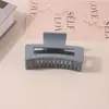 Pinza para el Cabello Mate Transfronteriza Tipo Pinza de Tiburón con Acabado de Alta Gama, Pinza de Garra Rectangular Simple de 13 cm, Tamaño Grande para Cabello Grueso, Accesorio para el Cabello para Mujer