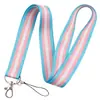 Venta caliente color arcoíris minimalista cordón para teléfono móvil variedad de cinta de poliéster tarjeta de identificación cámara llavero de cuello accesorios