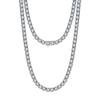 Nova Corrente Lisa de Prata Colar de Prata S925 Corrente Caixa 45cm Onda d'Água Céu Estrelado Osso de Cobra Cruz Corrente para Clavícula Feminina