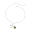 Pulsera de Plata de Ley 925 con Flor Hueca y Cristal de Gota de Agua para Mujer Estilo Bosque Simple Dulce Fresco Temperamento Joyería de Mano 6217G