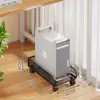 Suporte para Gabinete de Computador com Roldana Bandeja Removível para Chassi de Mesa Base Rack de Armazenamento Elevador para Home Office