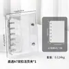 Almacenamiento de Uñas Fresco y Elegante con Doble Cremallera Seleccionado Cuidadosamente Libro Transparente de PVC para Colección de Uñas Álbum de Mini Almacenamiento Desmontable de Hojas Sueltas