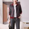 Conjunto de Ropa de Primavera para Mamá 2026 Nueva Moda Casual Ropa Deportiva Conjunto de Dos Piezas Elegante Chaqueta Floral de Primavera y Otoño para Mujer