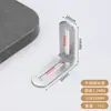 Soporte de ángulo de acero inoxidable con agujeros largos ajustables, fijador de ángulo recto de 90 grados móvil de doble cabeza, pieza de ángulo de hierro en forma de L