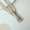 No. Cremallera corta de nailon autoblocante de 3 puntadas, doble puntada antideslizante para tapetas de pantalones, disponible en varios colores para ropa y bolsos