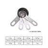 ¡Wow! Juego de Tazas y Cucharas Medidoras de Acero Inoxidable, Cuchara Medidora para Condimentos, Juego para Hornear Dorado con Recubrimiento de Titanio, Taza Medidora con Escala