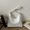 Bolso Tote Grande de Capacidad para Mujer con Bordado Fresco de Letra 2026 Diseño de Moda Personalizado Casual para Hombro y Cruzado