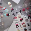 Adesivos de nail art do anime "O Serviço de Entregas da Kiki" de Hayao Miyazaki, capa de celular DIY em relevo, adesivos decorativos adesivos para planner