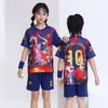 Camisetas de Fútbol Barcelona Local y Visitante 25-26 para Niños, Números 9, 10, 11, 19, Impresión Digital, Tallas 14-30