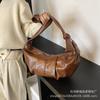 Bolsa de Hombro Cruzada Versátil Casual, Bolso Tipo Dumpling Plegado Suave Vintage de Gran Capacidad, Estilo Coreano Ins 2026