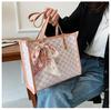 Bolsa Feminina Grande Capacidade 2022 Novo Estilo Coreano Bolsa de Ombro Bolsa de Ombro Portátil Estampada Bolsa Feminina Moda Popular Bolsa Tote