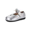 Sapatos de Bebê Menina Outono 2025 com Laço Fofo para Crianças de 1-3 Anos Sola Macia Sapatos de Princesa Infantil Sapatos de Couro para Bebê