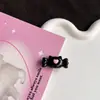 Grampo de Cabelo Osso de Gatinho Rosa Preto Doce Legal y2k Spice Girl Amor Mini Presilha de Bico de Pato Coração de Menina Desenho Animado Acessório de Cabeça Feminino