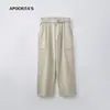Ropa para Hombre Apo Ropa de Trabajo para Hombre Transfronteriza Pantalones Casuales Otoño Modernos Versátiles Sueltos Rectos de Pierna Ancha con Cinturón