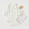 Ropa de verano para bebés niñas, Clase A, 6-12 meses, traje de aire acondicionado para bebés, conjunto de dos piezas, verano fino de algodón puro