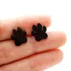 Joias de moda em aço inoxidável ins transfronteiriças simples fofas pata de urso pegadas de animais garras de gato brincos mini joias de orelha