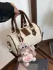 Dropshipping Transfronterizo Bolso Boston de Cuero Genuino Repujado para Mujer Nuevo Modelo 2026 Bolso de Hombro Bolso de Mano Bolso Cruzado