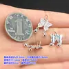 Pingente de Borboleta em Prata de Lei S925 Pulseira de Cristal Pingente Pulseira Trançada Wenwan Colar Acessórios DIY Feitos à Mão