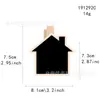 Suministro directo de fábrica de clips de pizarra de madera para decoración de bodas, decoración de pared de fotos, pizarra pequeña reescribible DIY