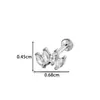 Nuevo Modelo de Henson Acero Inoxidable Puro Incrustado de Circonita Versión Extendida Rosca Interna Tornillo Perno para Cartílago de la Oreja Perno para Labio Joyería para Piercing