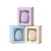 Empaque Personalizado para Esponjas de Maquillaje, Caja para Esponjas de Belleza con Ventana, Diseño Gratuito, Gran Cantidad, Precio Competitivo, Caja de Cartón Blanca Personalizada