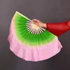 Ventilador de dança com gradiente de cor imitação de seda ventilador Jiaozhou ventilador de dança estendido novo ventilador de jasmim ventilador infantil
