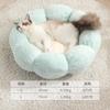 Cama Caliente para Gatos de Otoño e Invierno, Todo va Bien, Cama para Mascotas, Cama Redonda Semi-Cubierta de Invierno para Gatos, Cama Redonda de Felpa, Cama para Perros, Transfronterizo