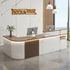 Novo Balcão de Caixa Estilo Chinês Canto Recepção da Empresa Mesa de Bar de Luxo Leve Bancada de Trabalho Comercial Mesa Armário Balcão de Caixa