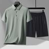 Ropa de verano para hombre de dos piezas de alta gama, un conjunto de traje deportivo para hombre, ropa a juego para hombre, pantalones