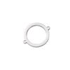 Anillo Hueco de Acero Inoxidable Pulido con Acabado de Espejo Doble Cara Conector para Collar Pulsera Accesorios de Joyería DIY Colgante