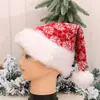 Chapéu de Decoração de Natal Adulto Chapéu de Natal Vermelho Papai Noel/Chapéu de Desenho Animado de Natal Infantil